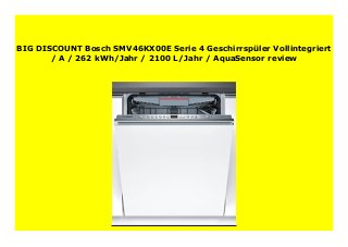 Bosch SMV46KX00E Geschirrspüler
