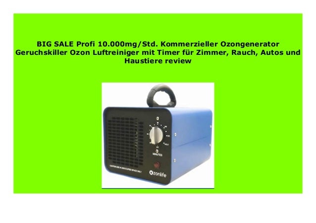 Hot Promo Profi 10 000mg Std Kommerzieller Ozongenerator Geruchskill
