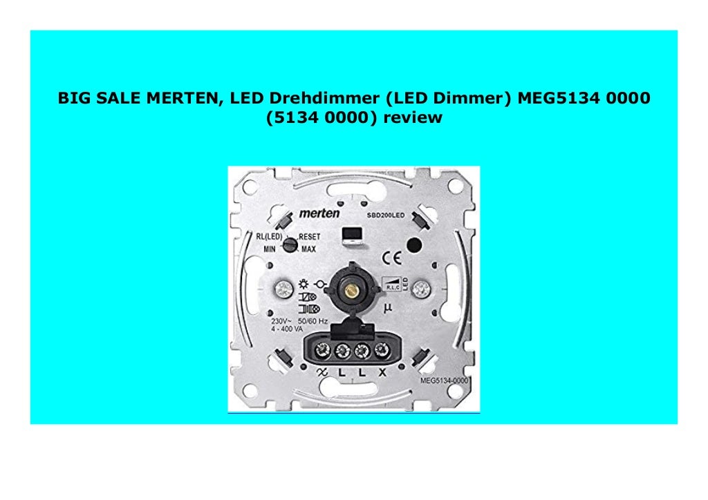 BIG SALE MERTEN, LED Drehdimmer (LED Dimmer) MEG5134 0000 (5134 0000)…