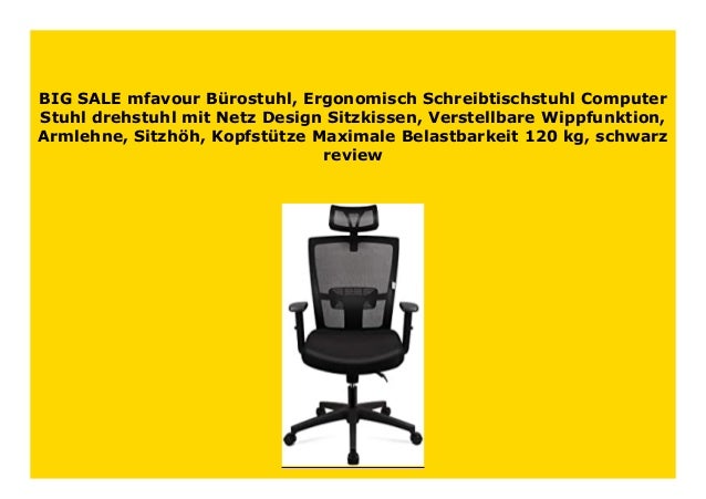 New Mfavour B Rostuhl Ergonomisch Schreibtischstuhl Computer Stuhl D