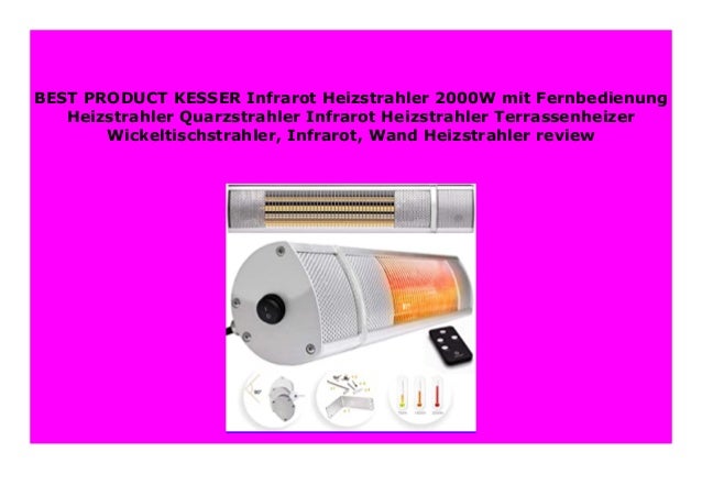 kesser infrarot heizstrahler 2000w
