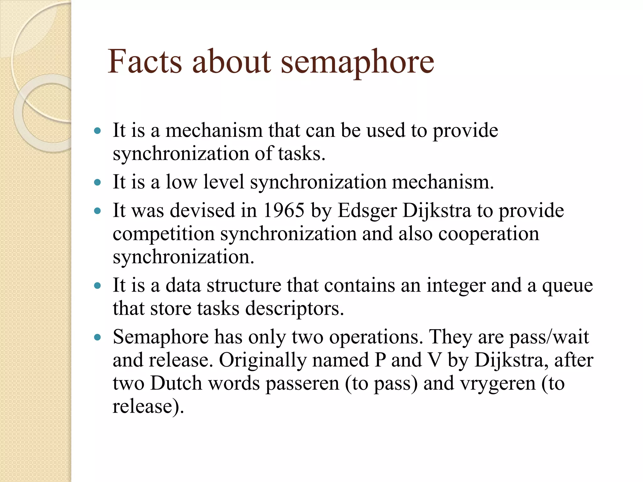Semophores and it's types | PPTX | Programming Languages | Computing