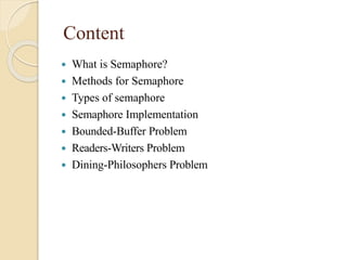 Semophores and it's types | PPTX | Programming Languages | Computing