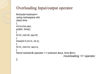 operator overloading | PPT