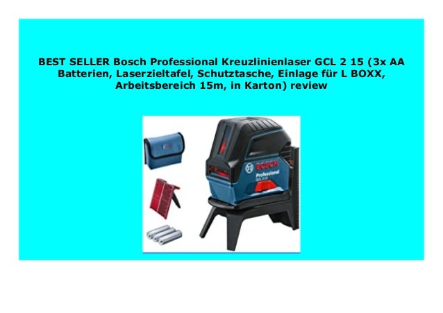 Best Buy Bosch Professional Kreuzlinienlaser Gcl 2 15 3x Aa Batterie
