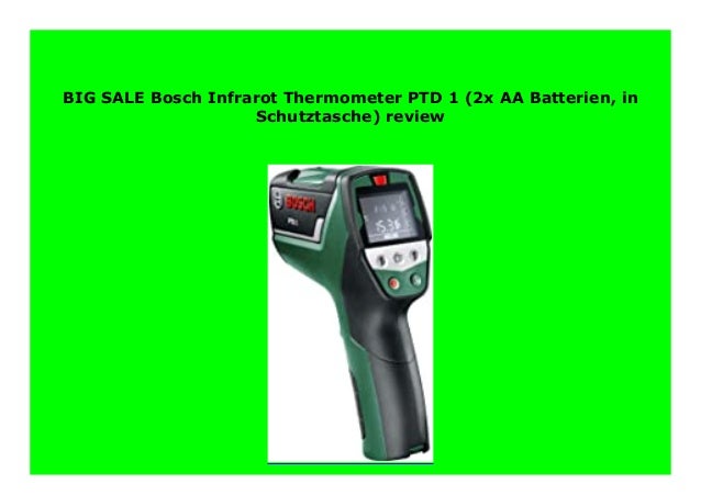 Best Price Bosch Infrarot Thermometer Ptd 1 2x Aa Batterien In Schu