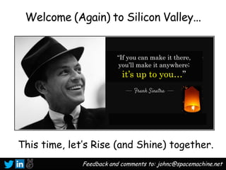How Capital and Labor Combine Together to
Create Value； and How That Value Can Be Captured.
ReBoot
(Fund)
ReTool
(Studio)
Re-Entry
(Corp Dev)
1 32Venture
Capital
Expertise
Network
Deal
Makers
Value Creation Value Capture
Capital Labor
 