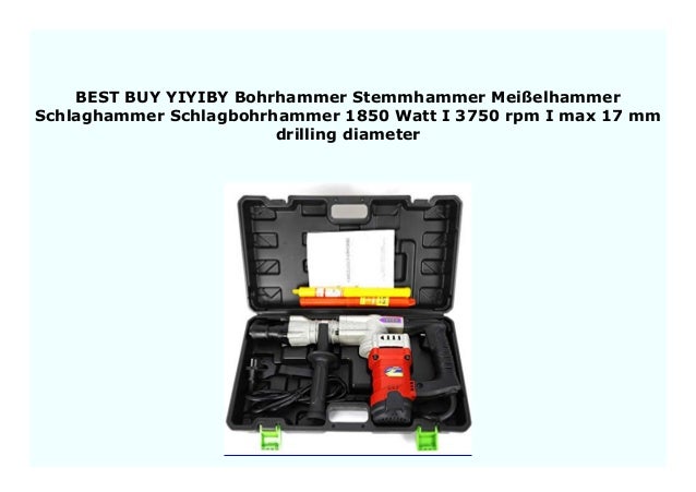 Discount Yiyiby Bohrhammer Stemmhammer Mei Elhammer Schlaghammer Schl