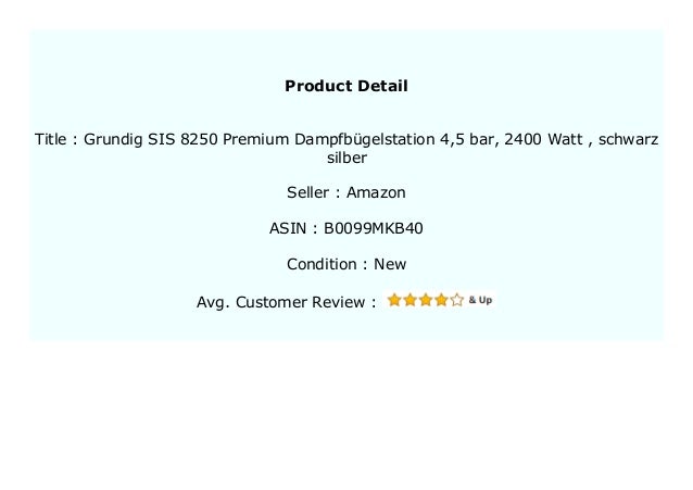 Big Discount Grundig Sis 50 Premium Dampfb Gelstation 4 5 Bar 240