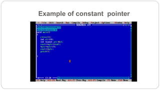 Pointer Basics,Constant Pointers & Pointer to Constant. | PPT
