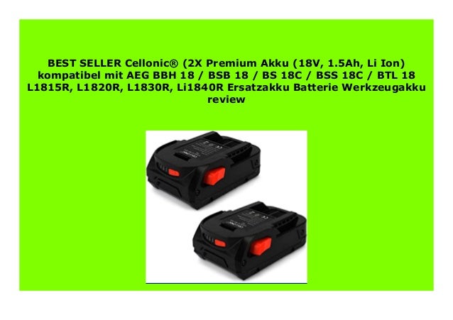 18.0V Battery for AEG BBM 18 STX BFL 18 BHO 18 L1815R 1500mAh NEW