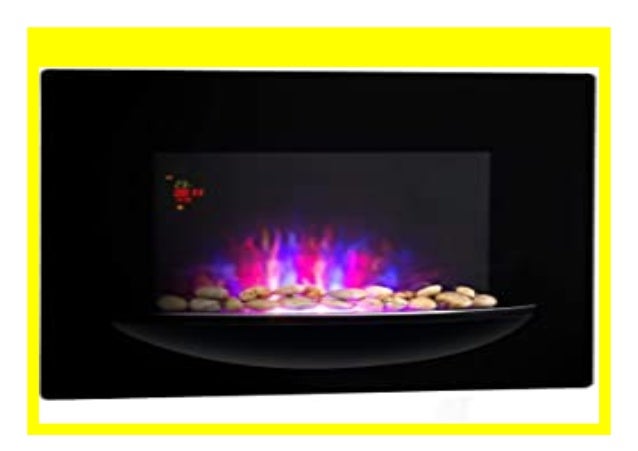 BEST PRODUCT KLARSTEIN Feuerschale Elektro Wandkamin, 1800 W, elekt…