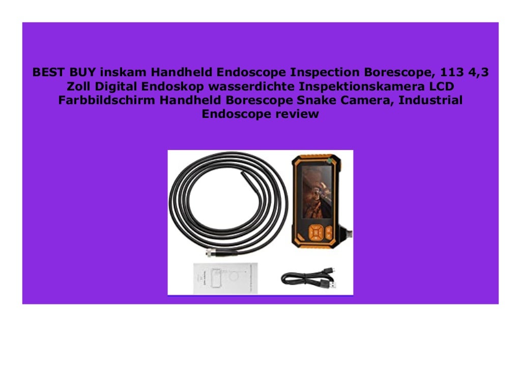Big Discount inskam Handheld Endoscope Inspection Borescope, 113 4,3