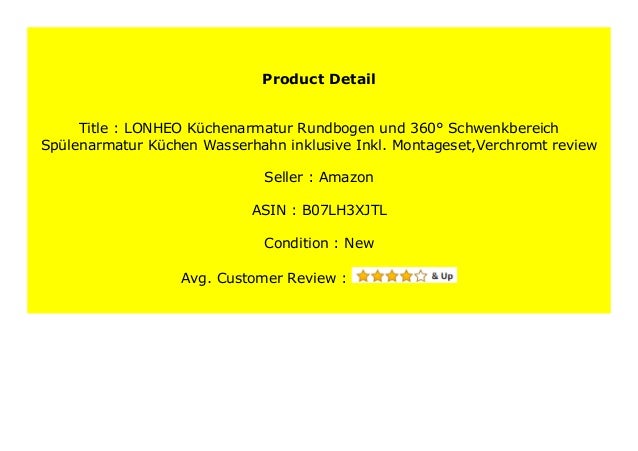 Best Buy Lonheo K Chenarmatur Rundbogen Und 360 Schwenkbereich Sp Le