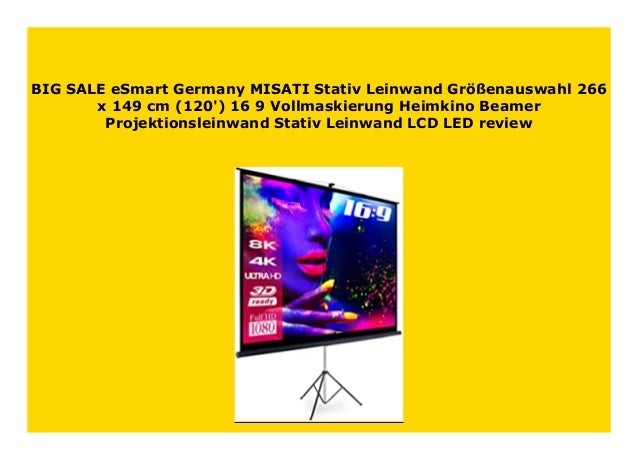 Best Buy Esmart Germany Misati Stativ Leinwand Gr Enauswahl 266 X