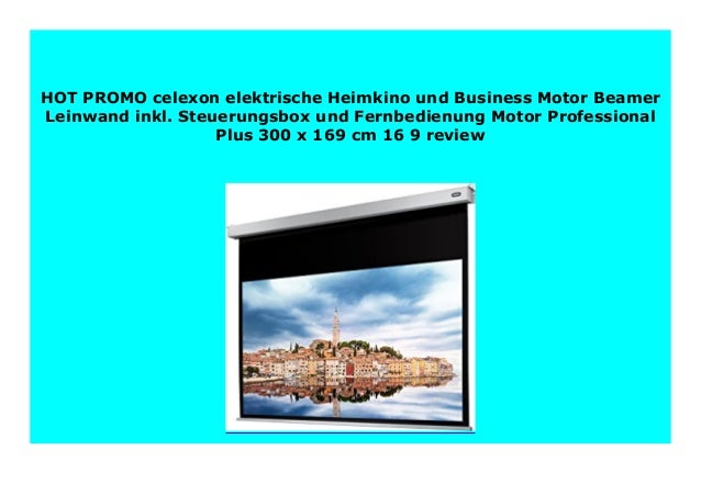 New Celexon Elektrische Heimkino Und Business Motor Beamer Leinwand