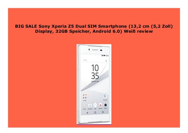 Hot Promo Sony Xperia Z5 Dual Sim Smartphone 13 2 Cm 5 2 Zoll Disp