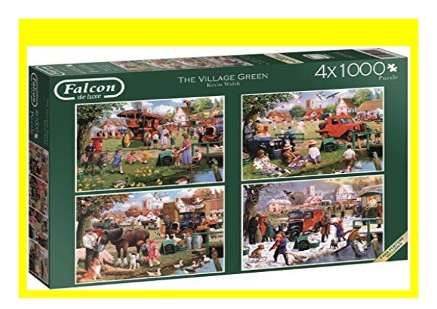 HOT PROMO Falcon de luxe The Village Green Puzzle in Einer Box 4 x 1000