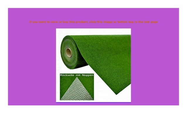 SELL Rasenteppich Kunstrasen mit Noppen Gr n | H he 5,5 mm | Gewicht…