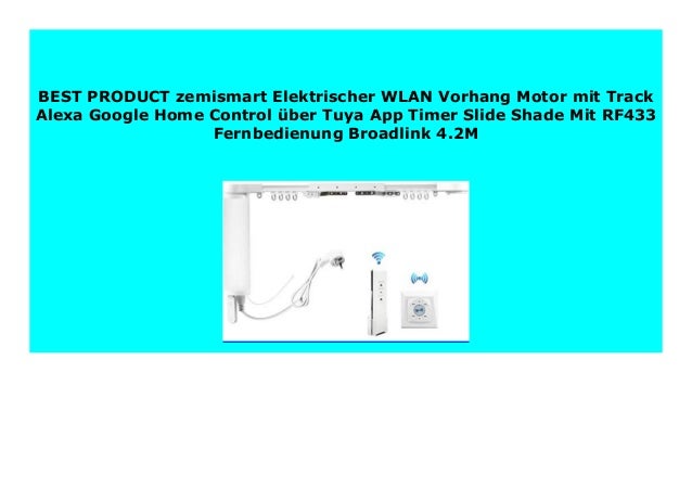 New Zemismart Elektrischer Wlan Vorhang Motor Mit Track Alexa Google