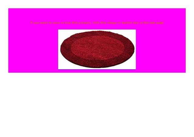 Best Seller Hochflor Langflor Wohnzimmer Shaggy Runder Teppich Rund 2