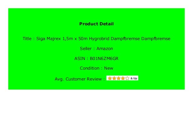 Siga Majrex 1,5m x 50m Hygrobrid-Dampfbremse Dampfbremse