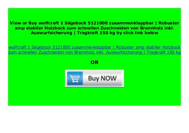 BEST BUY wolfcraft 1 S gebock 5121000 zusammenklappbar ...