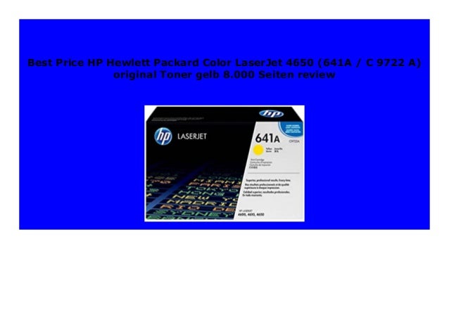 hp color laserjet 4650