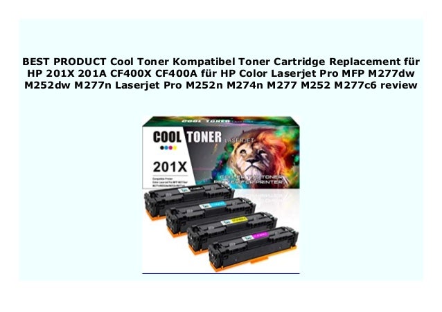 CF400X Toner Cartridge For HP 201X Color LaserJet Pro M252dw M277 M277c6 M277dw