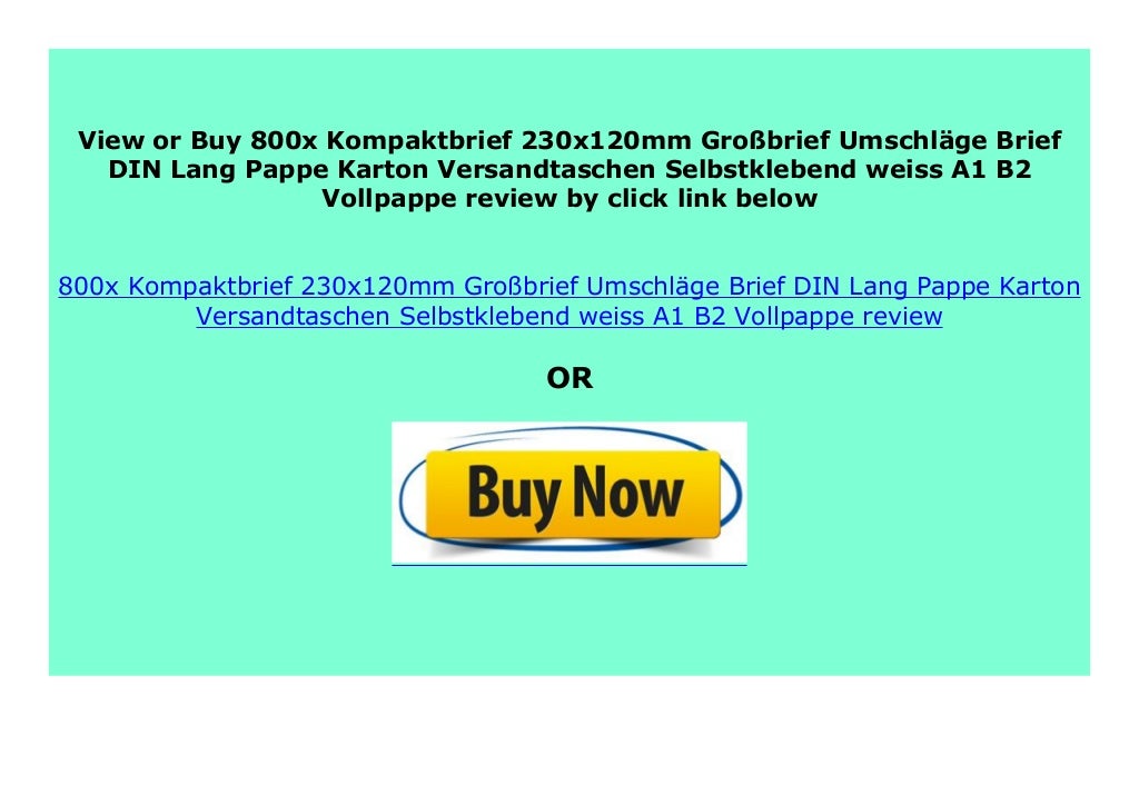 SELL 800x Kompaktbrief 230x120mm Gro brief Umschl ge Brief DIN Lang P…