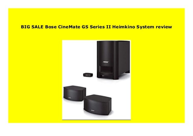 bose cinemate gs series ii price