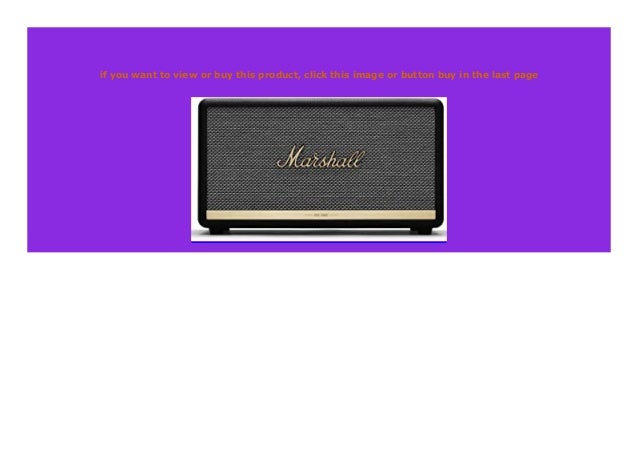 marshall stanmore bluetooth lautsprecher schwarz