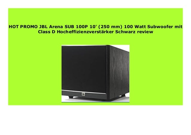 subwoofer jbl arena sub 100p