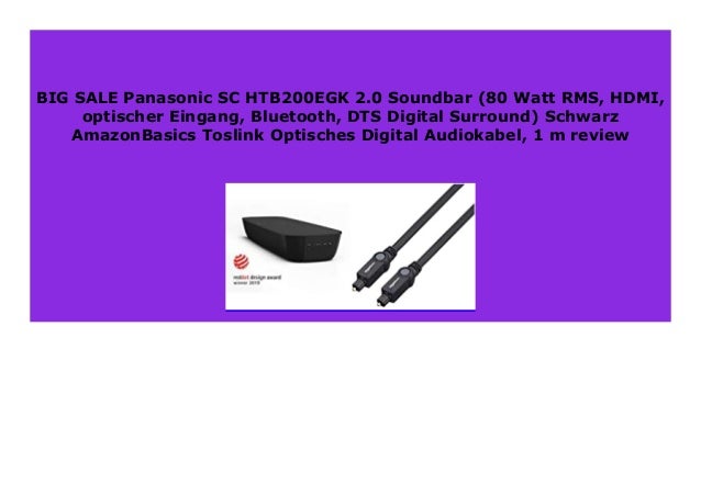 panasonic 80 watt soundbar