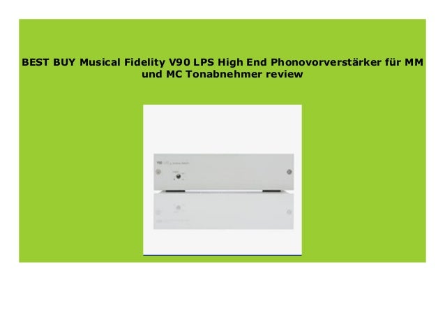 New Musical Fidelity V90 Lps High End Phonovorverst Rker F R Mm