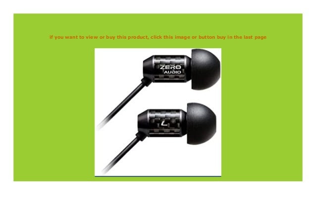 Best Buy Zero Audio Zh Dx0 Ct In Ear Stereo Kopfh Rer Carbo Tenor