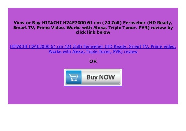 Sell Hitachi H24e2000 61 Cm 24 Zoll Fernseher Hd Ready Smart Tv