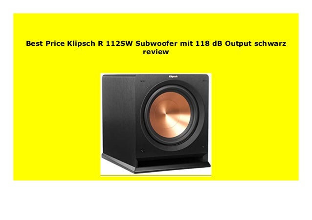 klipsch subwoofer 112sw