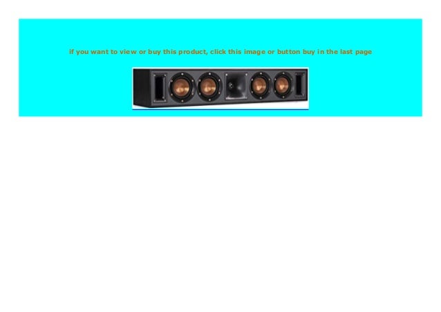 Sell Klipsch Reference R 34c Schwarz Review 569