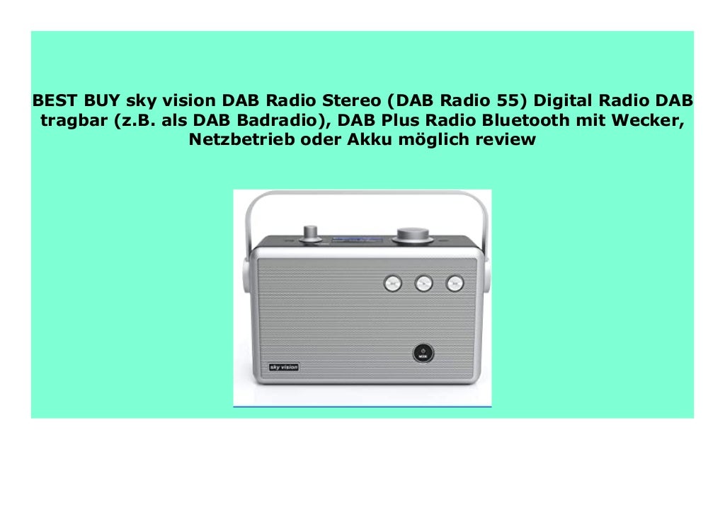 NEW sky vision DAB Radio Stereo (DAB Radio 55) Digital Radio DAB