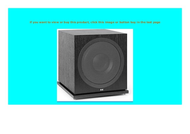 elac debut subwoofer review