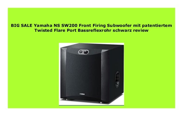 yamaha subwoofer nssw200