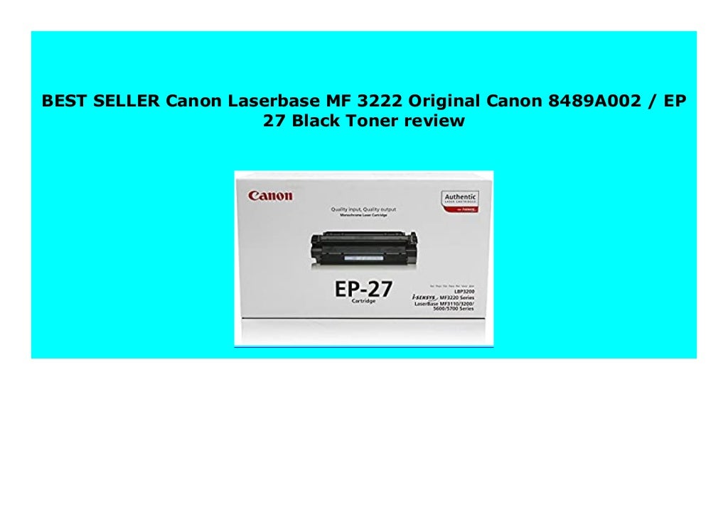 DISCOUNT Canon Laserbase MF 3222 Original Canon 8489A002 / EP 27 Black