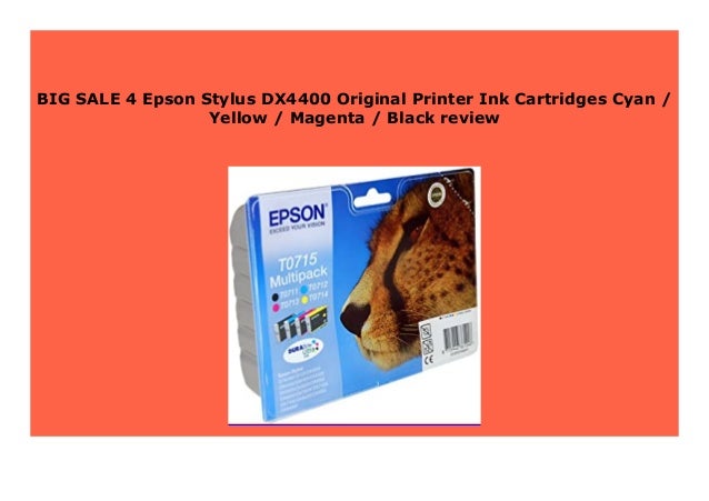 SELL 4 Epson Stylus DX4400 Original Printer Ink Cartridges Cyan / Y…