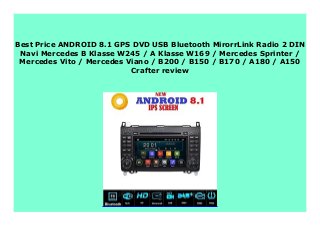 Sell Android 8 1 Gps Dvd Usb Bluetooth Mirorrlink Radio 2 Din Navi Me
