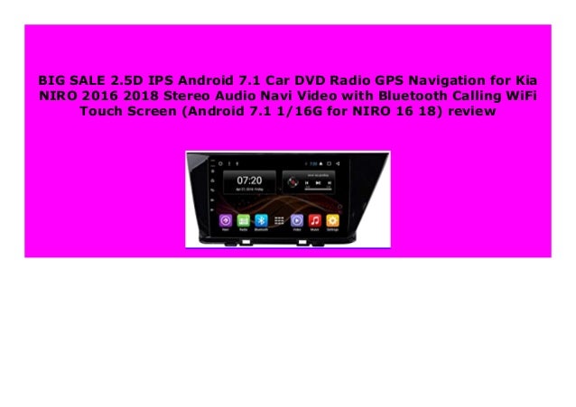 Best Buy 2 5d Ips Android 7 1 Car Dvd Radio Gps Navigation For Kia Ni