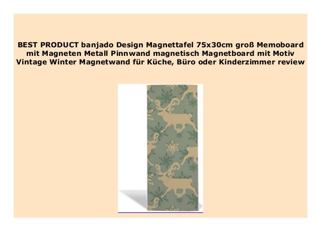 Magnetboard mit Motiv Skyline Manhattan Memoboard mit Magneten Magnetwand f/ür K/üche B/üro oder Kinderzimmer Metall Pinnwand magnetisch banjado Design Magnettafel 75x30cm gro/ß