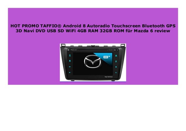 Sell Taffio Android 8 Autoradio Touchscreen Bluetooth Gps 3d Navi Dv