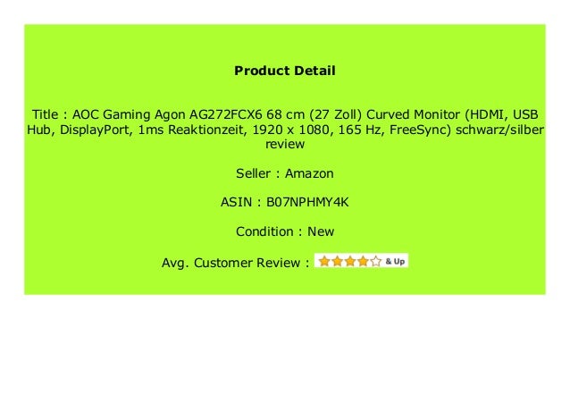 Hot Promo Aoc Gaming Agon Ag272fcx6 68 Cm 27 Zoll Curved Monitor H Hot Promo Aoc Gaming Agon Ag272fcx6 68 Cm 27 Zoll Curved Monitor H