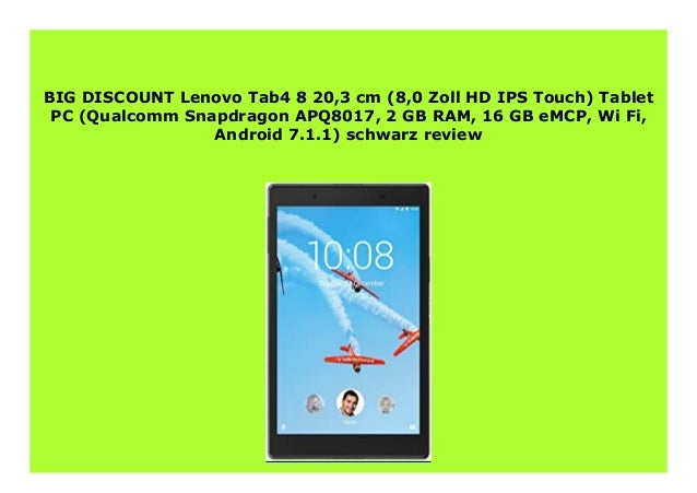 Best Product Lenovo Tab4 8 3 Cm 8 0 Zoll Hd Ips Touch Tablet Pc